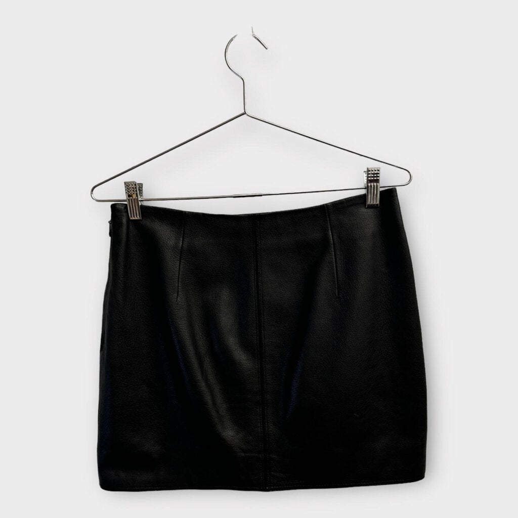 Black Leather Mini Skirt