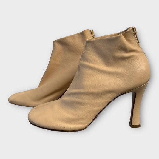 By Phoebe Philo Beige Leather Ankle Boots