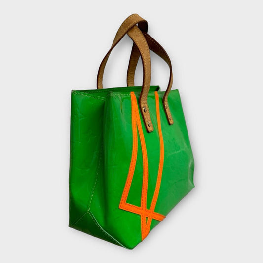 Green & Orange Vernis Fluo Reade PM Bag
