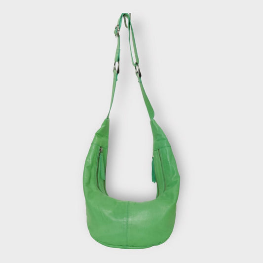 Green Leather Crossbody Bag