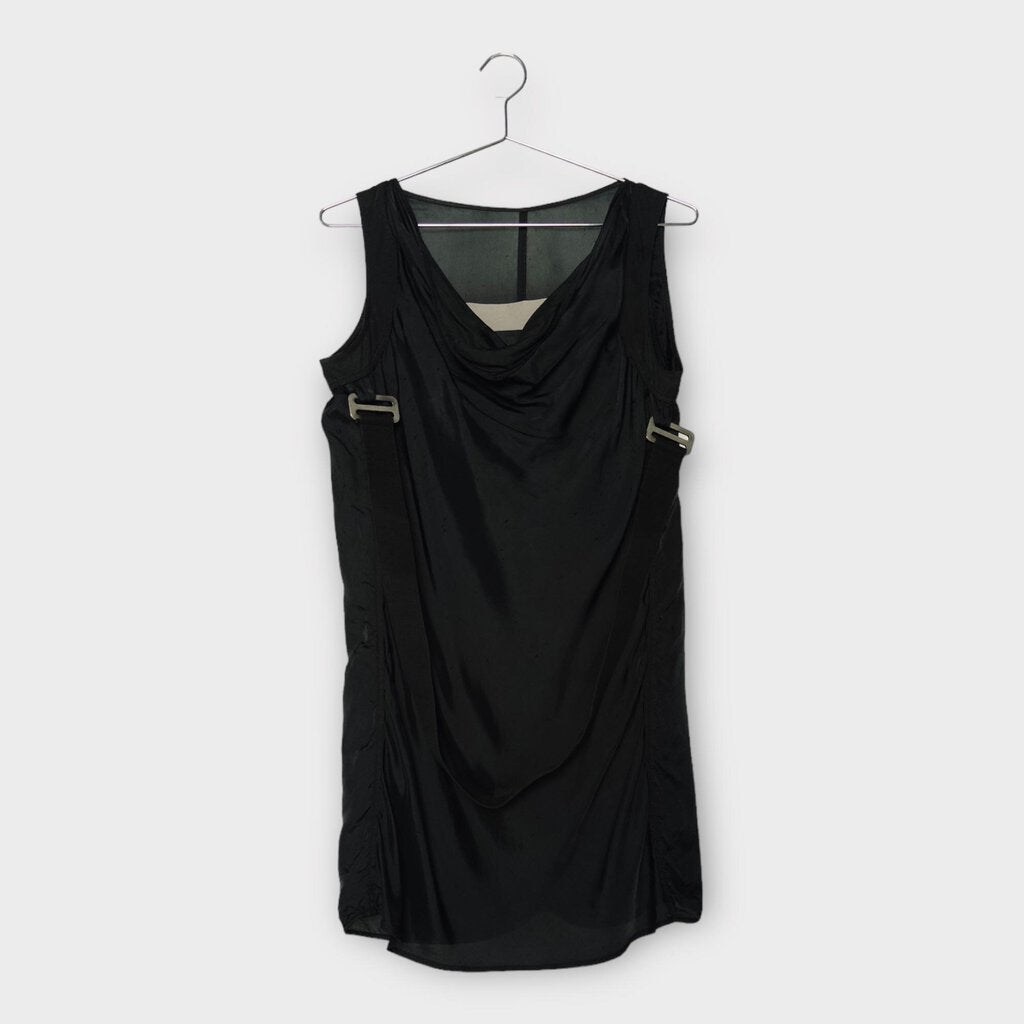 Black Harness Shift Mini Dress