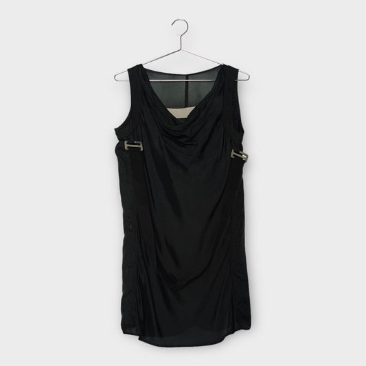 Black Harness Shift Mini Dress