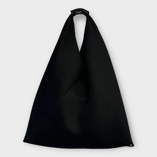 Black Mesh Triangle Tote