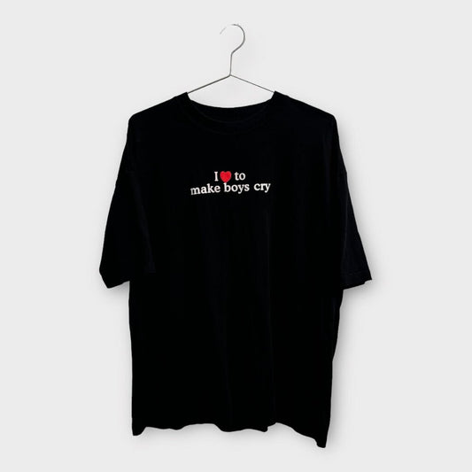 Vetements Black I Love To Make Boys Cry T Shirt