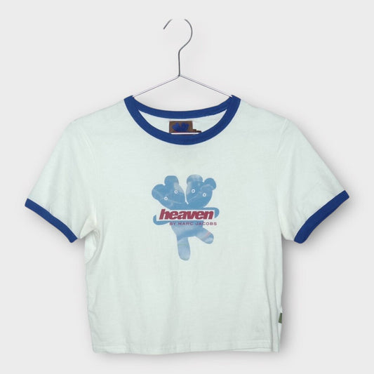 Blue & White Gummy Bear Ringer Tee