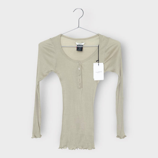 Isabel Marant Etoile Beige Fine Rib Knit Long Sleeve