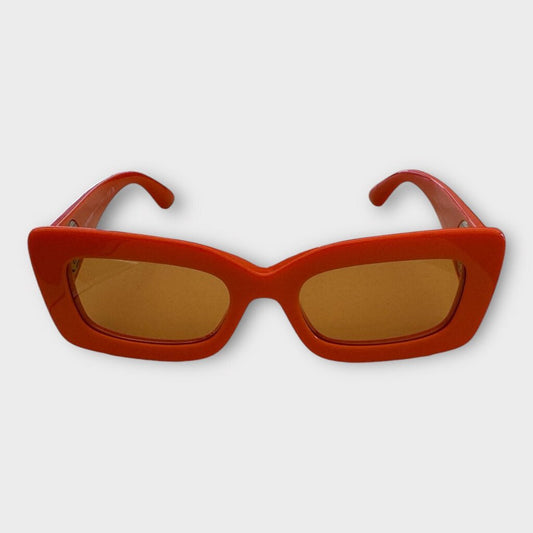 Orange & Silver Chunky Sunglasses & Case