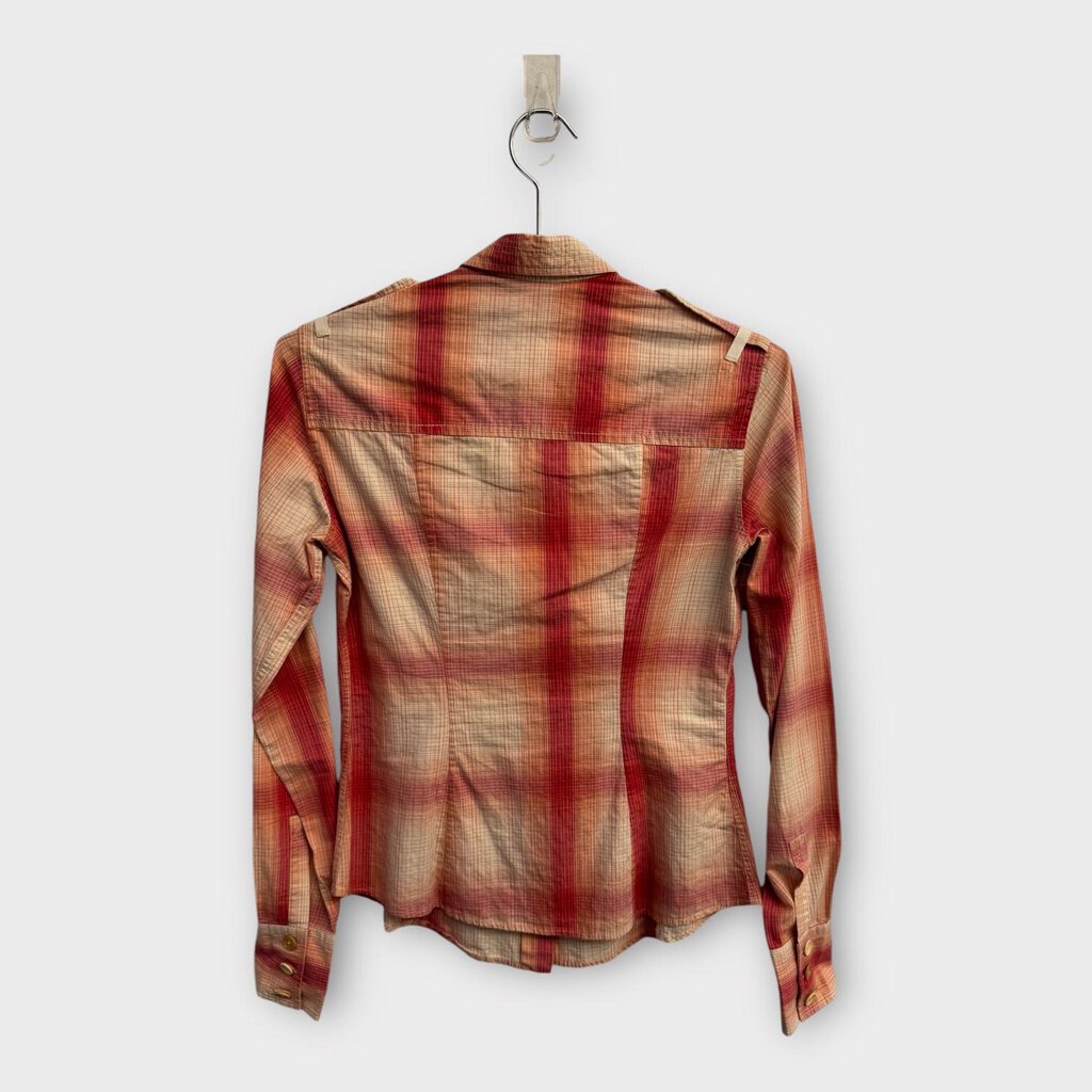 Pink & Cream Check Long Sleeve Button Down