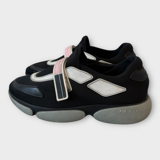 Black Velcro Cloud Bust Sneakers