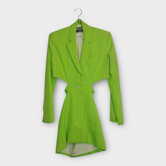 Green Bari Cut Out Tailored Mini