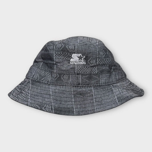 Grey Print Bucket Hat