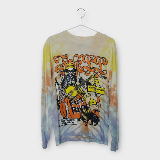 Yellow Skeleton Graphic Long Sleeve Tee