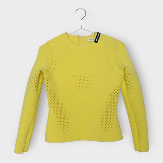 Yellow Neoprene Perforated Top