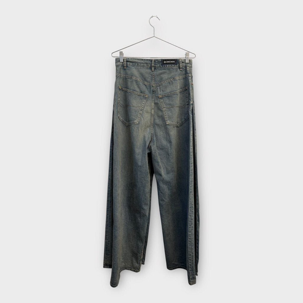 '23 Blue Double Wide Leg Jean