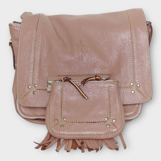 Jerome Dreyfuss Pink Leather Igor Crossbody Bag