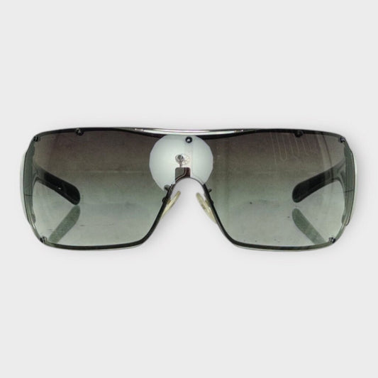 Grey & Gradient Lense Wrap Around Sunglasses