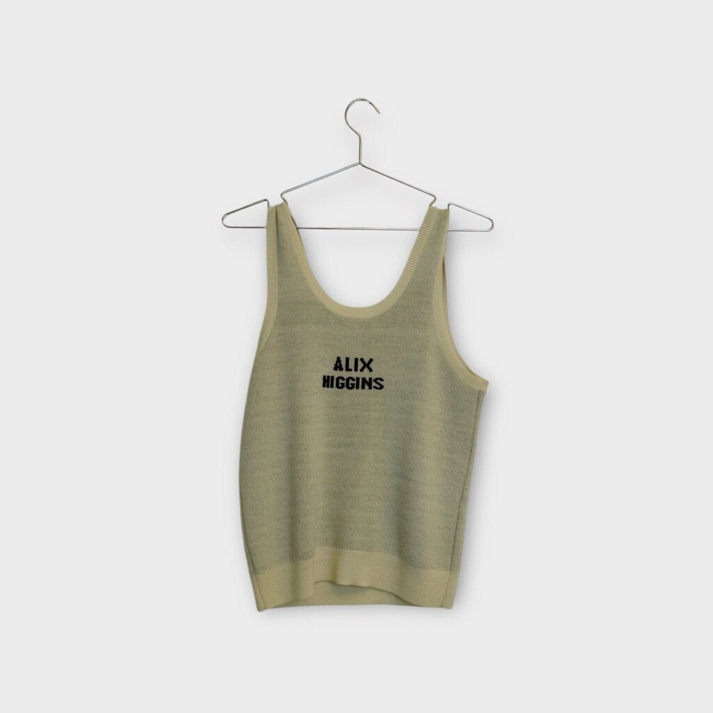 Cream & Black Knit Poetry Tank