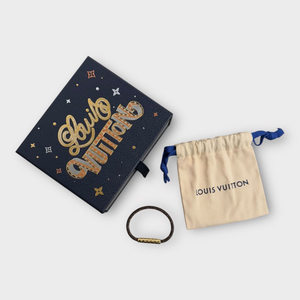Brown LV Confidential Bracelet & Box