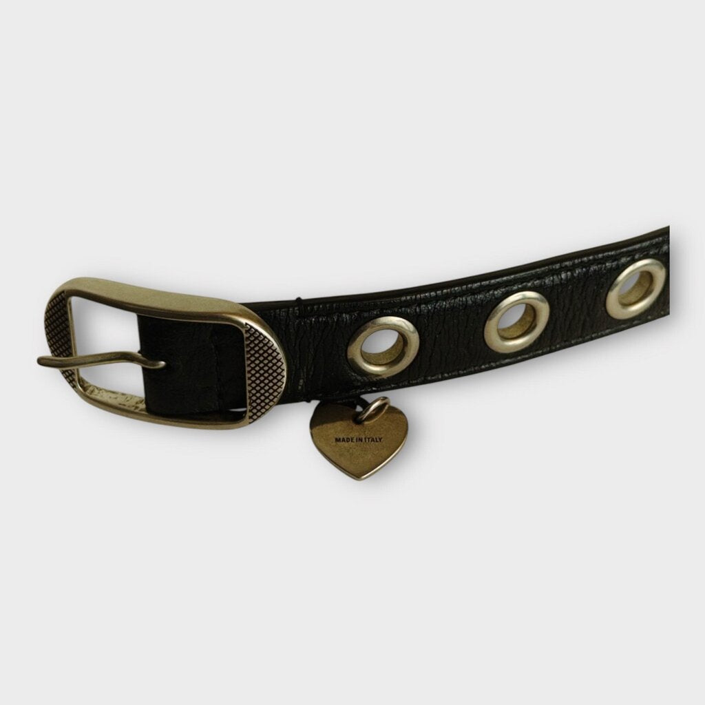Black Leather Lambskin Cagole Bracelet & Box
