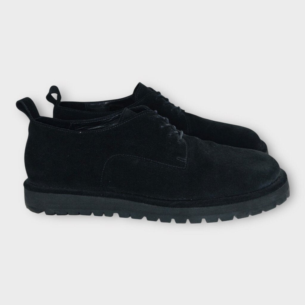 Black Suede Lace Up Derby