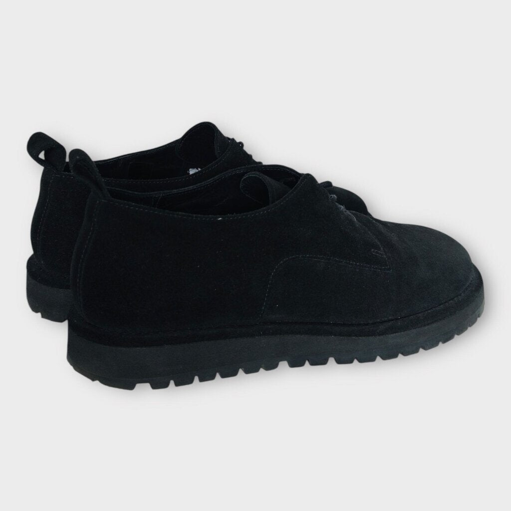 Black Suede Lace Up Derby