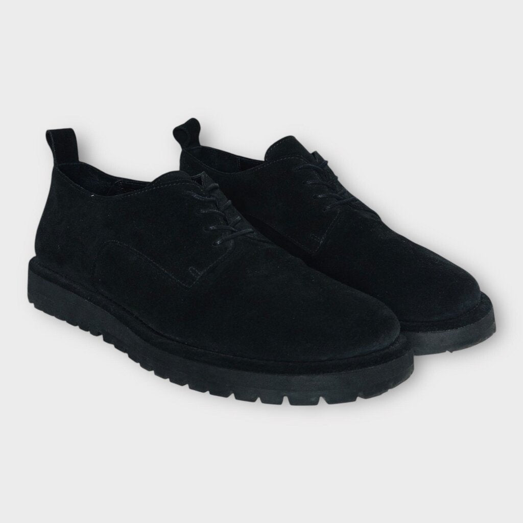 Black Suede Lace Up Derby