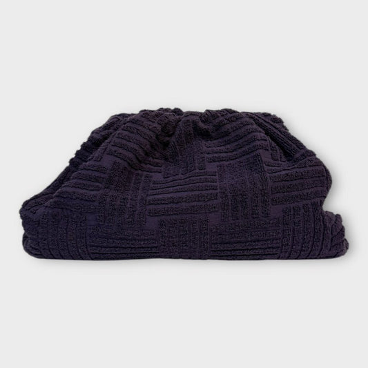 Purple Terrycloth Clutch