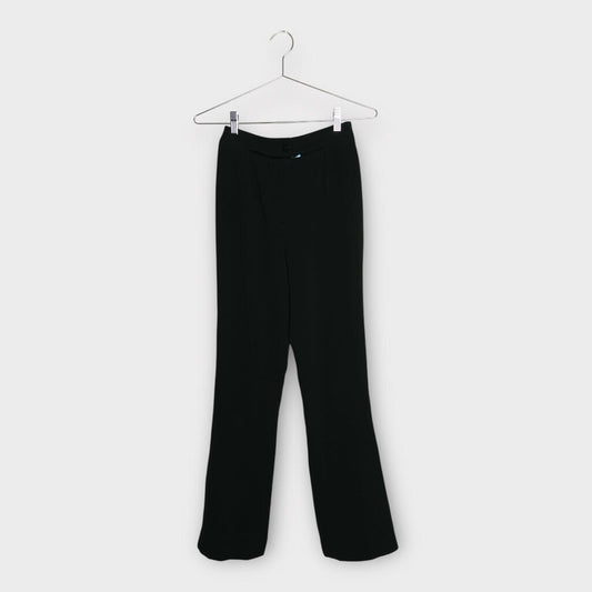 Black Cut Out Straight Leg Pant