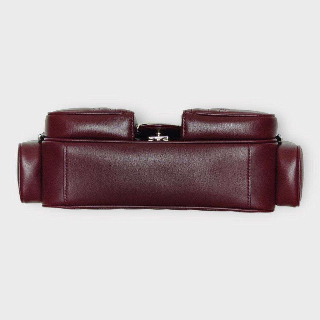 SS25 Dark Red GG Marmont Multi Pocket Bag