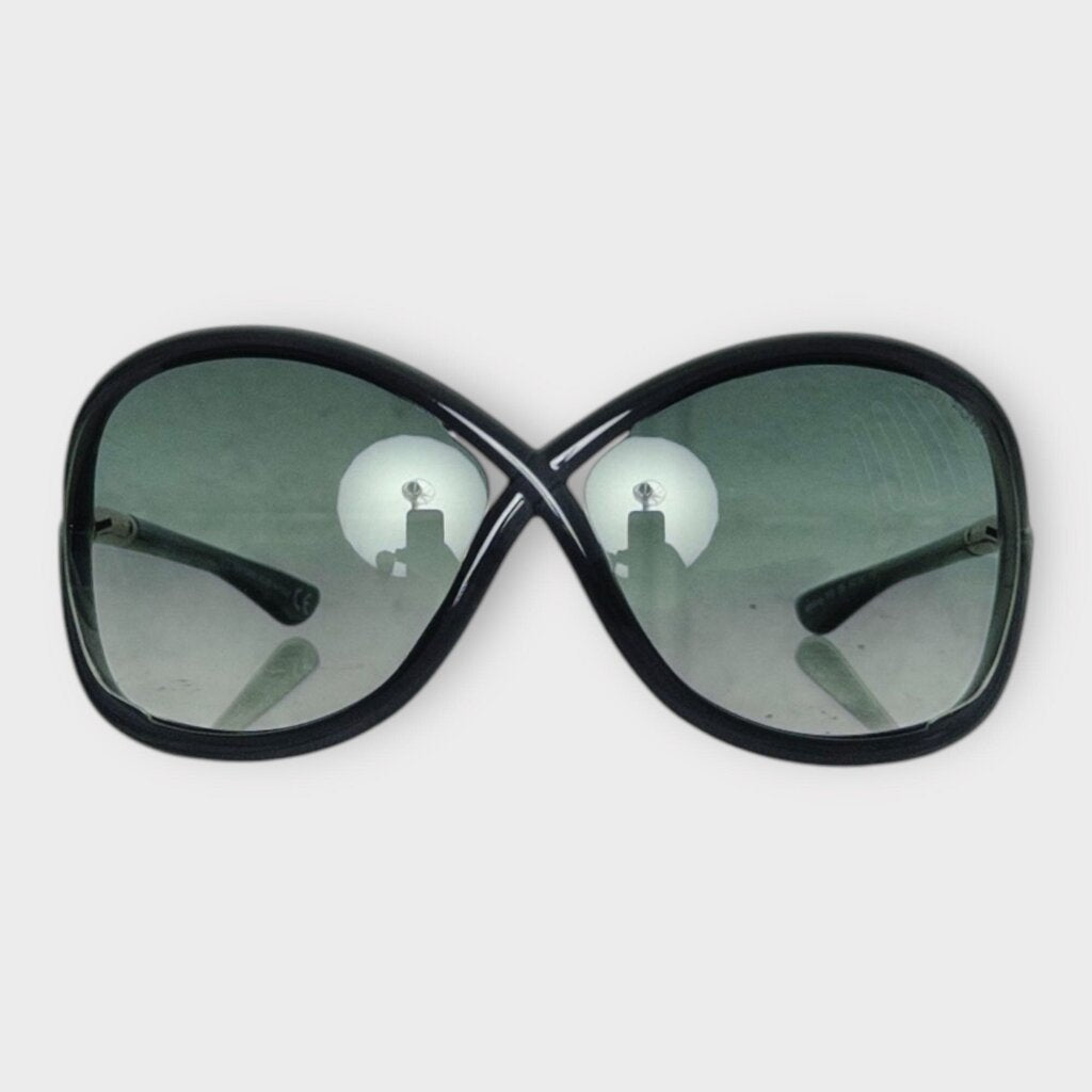 Navy Whitney Oversized Sunglasses