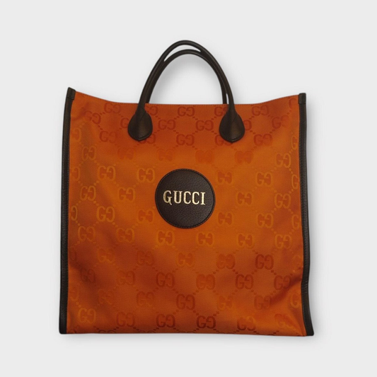 Orange Two Way Off The Grid Tote Bag