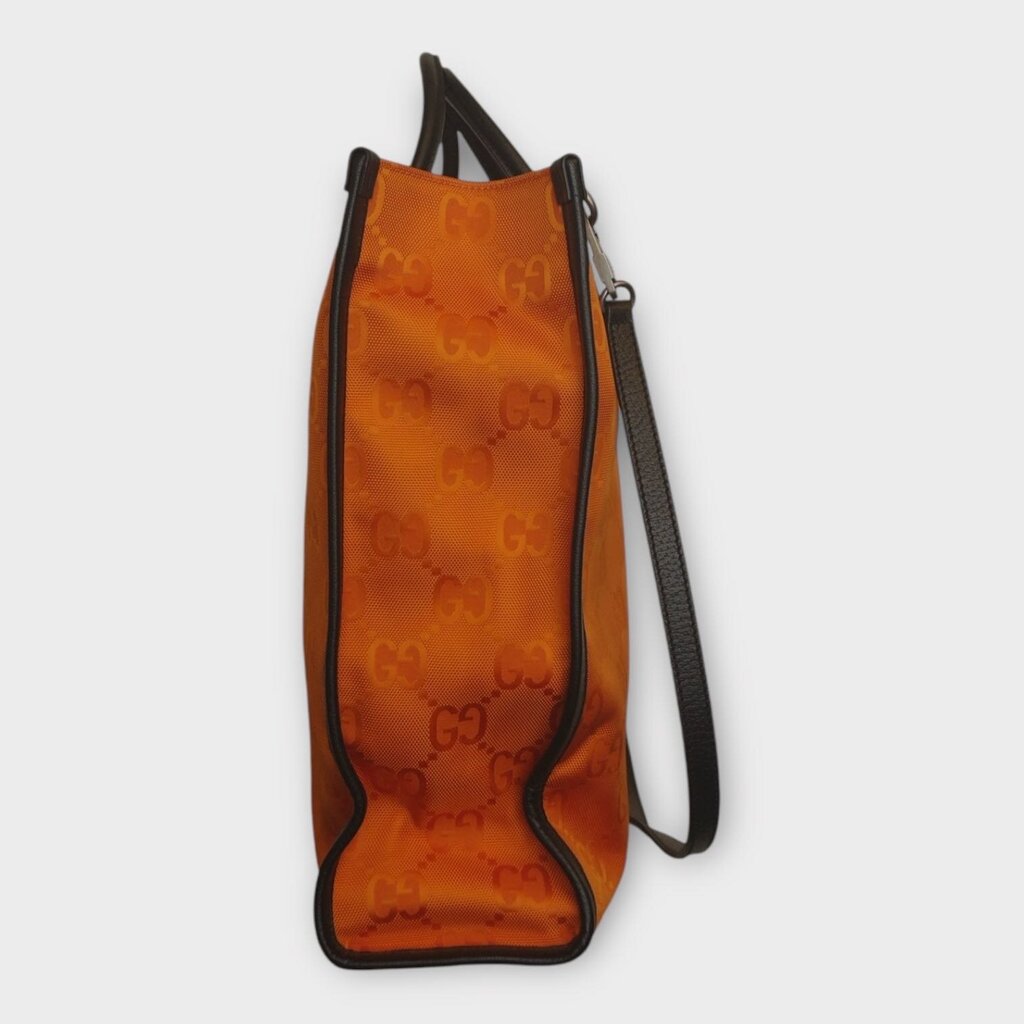 Orange Two Way Off The Grid Tote Bag