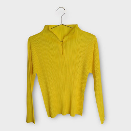 Bright Yellow Long Sleeve Top