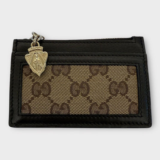 Brown Monogram Card Holder