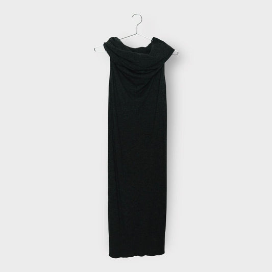 Lanvin 2010 Grey Wool Roll Neck Dress