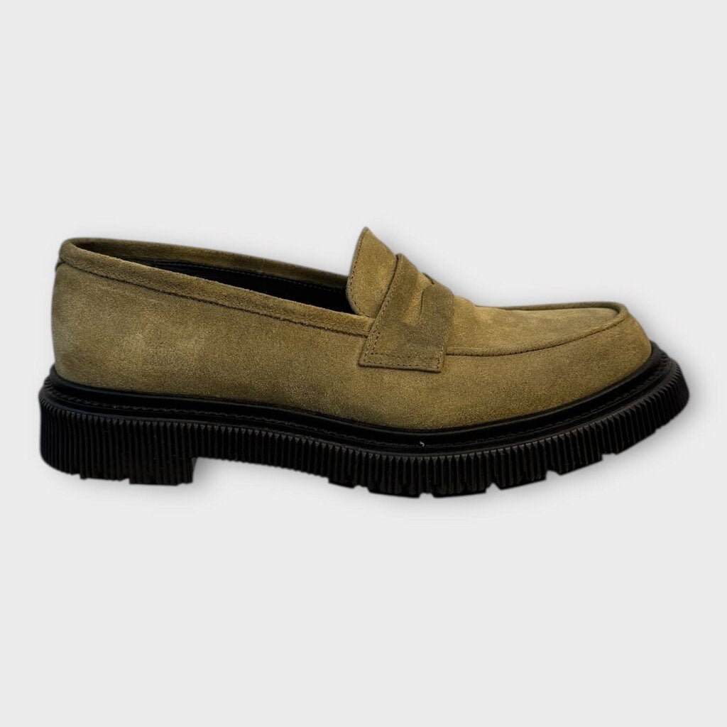 Khaki Suede Chunky Loafer