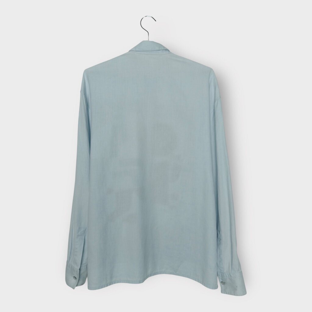 Blue Brown Velky Lov Print Shirt
