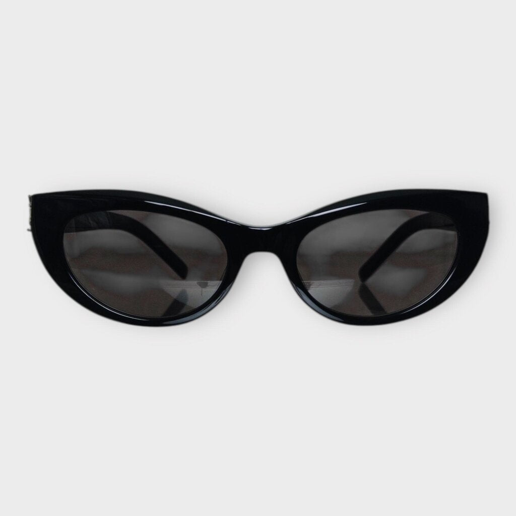 Black Rounded Cat Eye Sunglasses