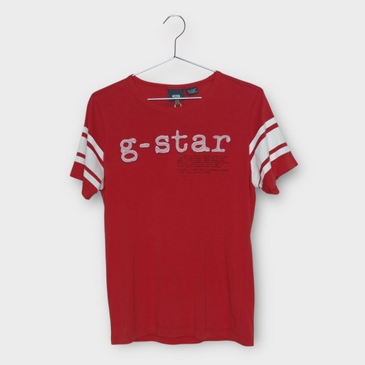 Red & White Print Tee