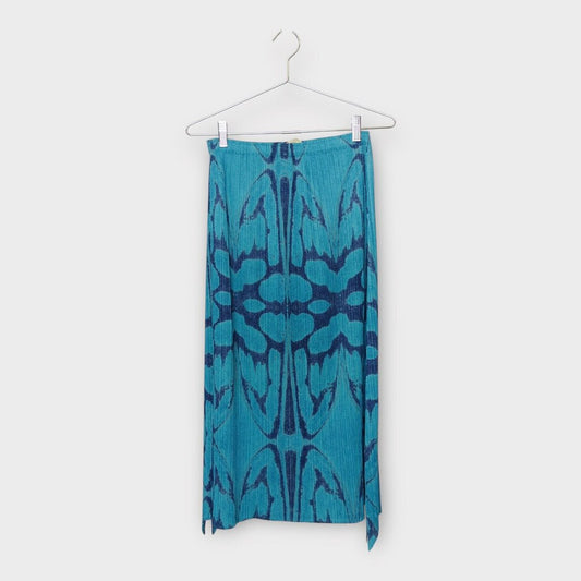 Blue Navy Ikat Skirt