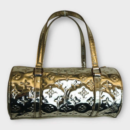 Silver Monogram Papillion Bag