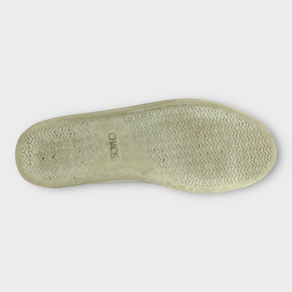 White Canvas Orb Sneakers