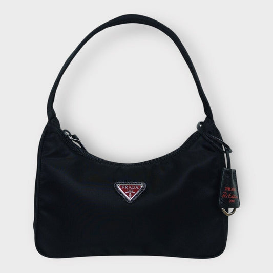 Black & Red Nylon 2000 Re Edition Bag