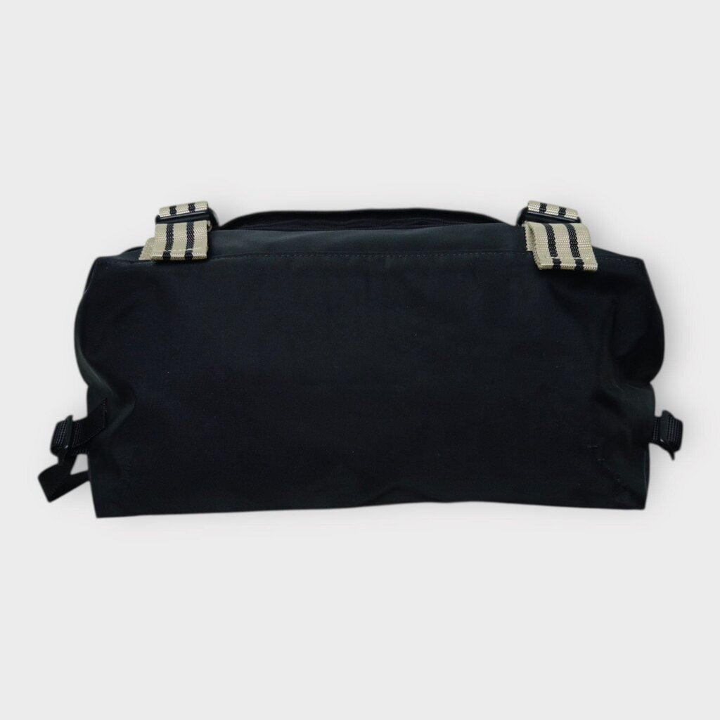 Black & Beige Nylon Satchel