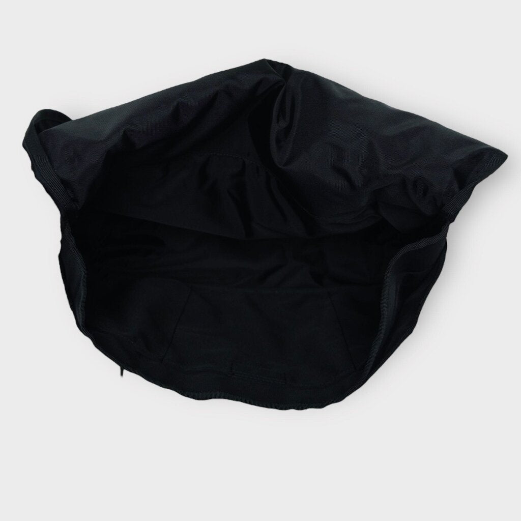 Black & Beige Nylon Satchel