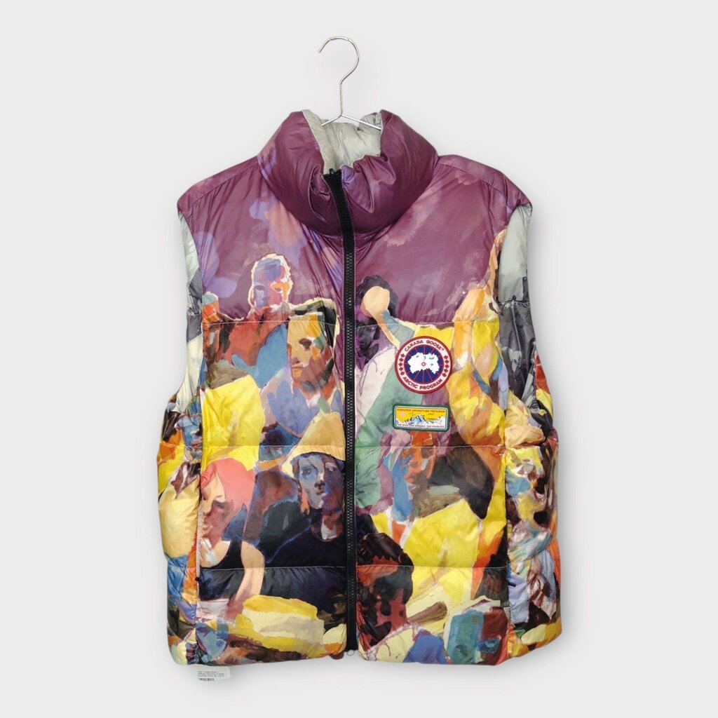 Grey & Purple 2024 Reversible Puffer Zip Vest