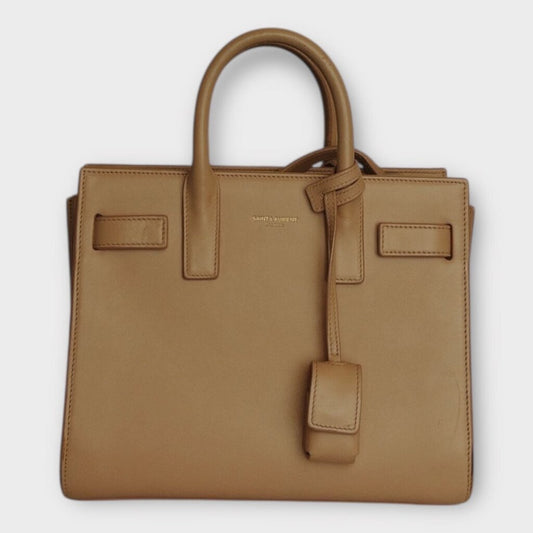 Baby Pink Leather Sac De Jour Bag