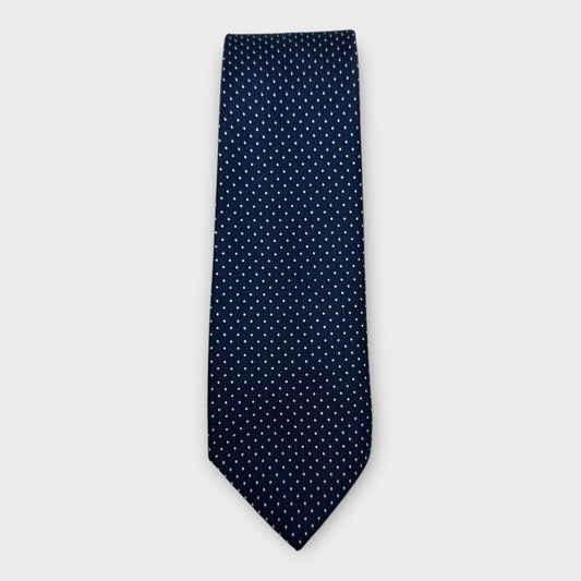 Blue & White Polka Dot Tie