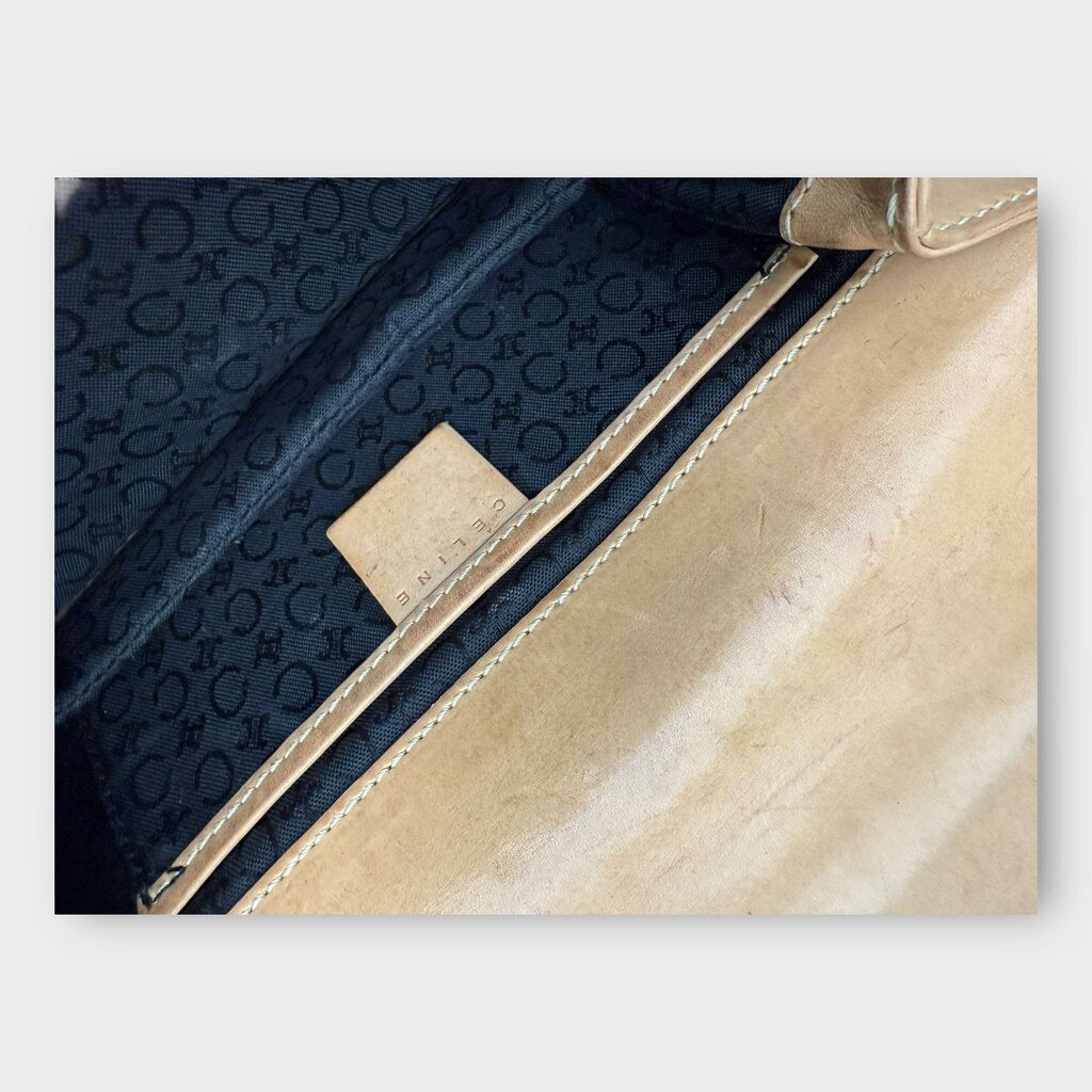 Black Suede Embossed Logo Mini