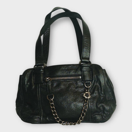 Black Leather Mini Bag